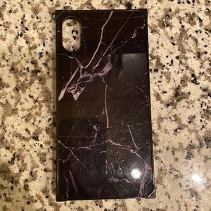 Marble iPhone X square phone case